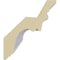 Ekena Millwork 4 5/8"H x 4 1/8"P x 6 1/4"F x 94 1/2"L Helene Leaf Crown Moulding MLD04X04X06HE - alternate 3